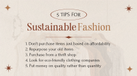 Stylish Chic Sustainable Fashion Tips Facebook event cover Image Preview