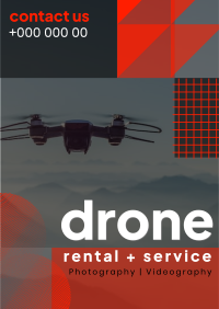 Geometric Drone Photography Flyer Design