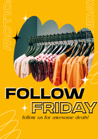 Awesome Follow Us Friday Flyer Image Preview