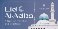 Celebrate Eid Al Adha Twitter Post Design