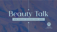 Beauty Talk Facebook Event Cover Design