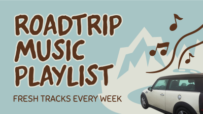 Roadtrip Music Playlist Facebook event cover Image Preview