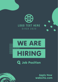 We're Hiring Shapes Flyer Image Preview