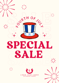Quirky 4th of July Special Sale Poster Image Preview