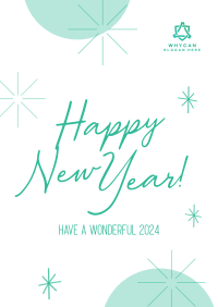 Wonderful New Year Welcome Flyer Image Preview