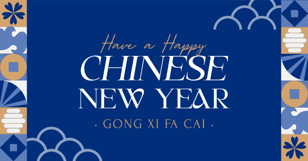 Chinese New Year Tiles Facebook Ad Design