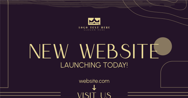 Simple Website Launch Facebook Ad Design