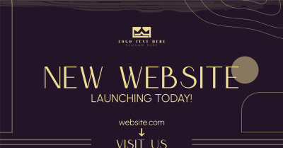 Simple Website Launch Facebook ad Image Preview