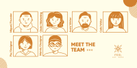 Meet The Team Twitter Post Design