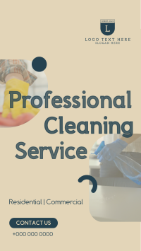 Spotless Cleaning Service Facebook Story Design