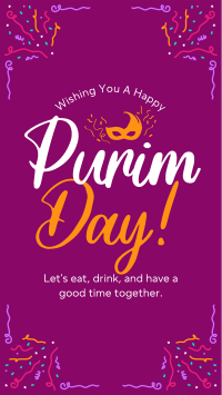 Purim Flo Mask Facebook story Image Preview