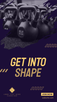 Get Into Shape Facebook story Image Preview