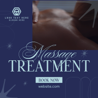 Hot Massage Treatment Instagram Post Design