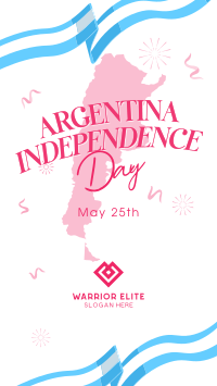 Independence Day of Argentina TikTok Video Design