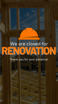 Closed for Renovation TikTok video Image Preview