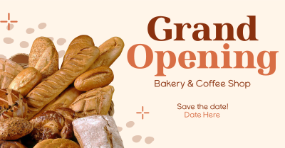 Bakery Opening Notice Facebook ad Image Preview