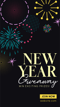Circle Swirl New Year Giveaway Instagram Story Design