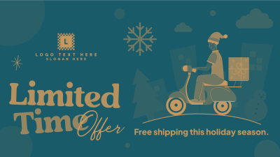 Christmas Shipping Facebook event cover Image Preview