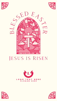 Easter Stained Glass Instagram reel Image Preview