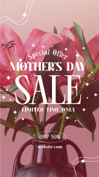Sale Mother's Day Flowers  Facebook Story Design