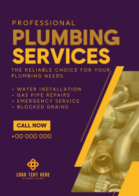 Expert Plumber Service Poster Image Preview