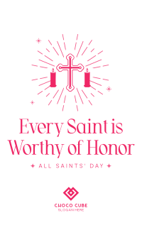 Honor Thy Saints Facebook Story Design