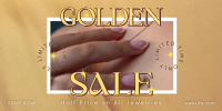 Jewelry Sale Linen Twitter post Image Preview