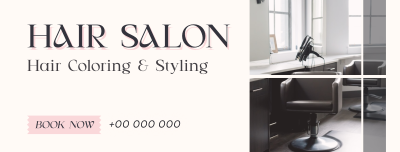 Hair Styling Salon Facebook cover Image Preview