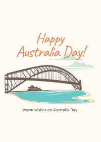 Australia Harbour Bridge Poster Design