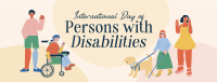 Simple Disability Day Facebook Cover Design