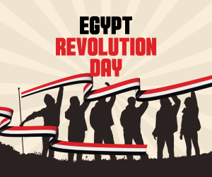 Celebrate Egypt Revolution Day Facebook post Image Preview