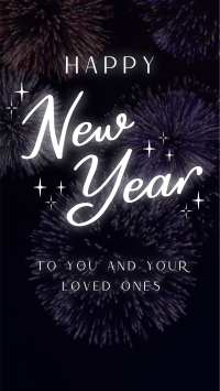 New Year Greeting Facebook Story Design