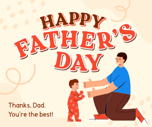 Father's Day Greeting Facebook post Image Preview