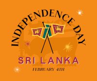 Sri Lanka Independence Badge Facebook post Image Preview
