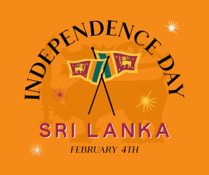 Sri Lanka Independence Badge Facebook Post Image Preview