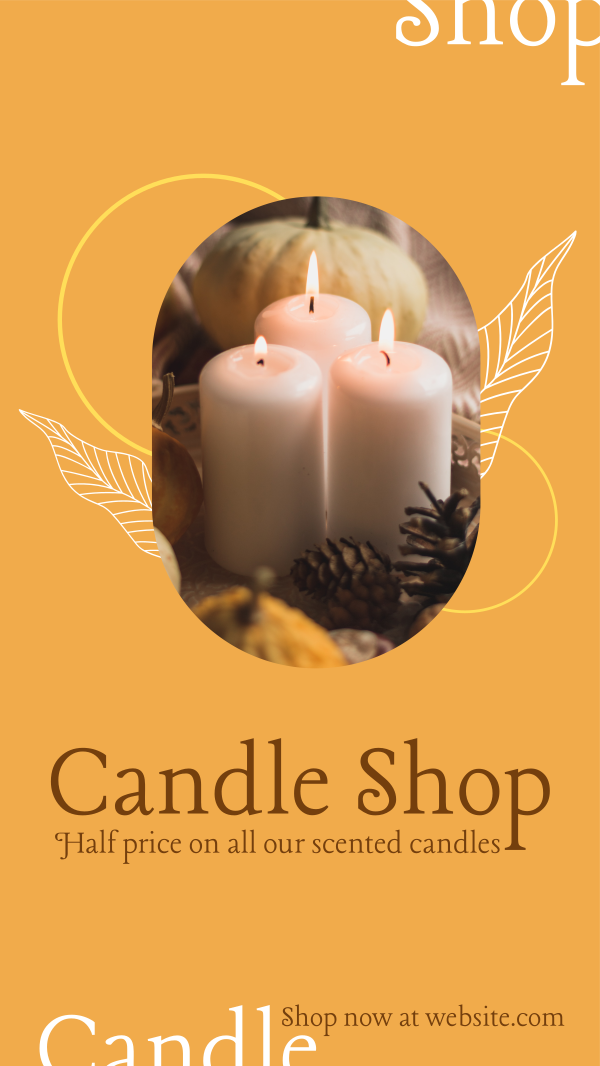 Candle Discount Facebook Story Design Image Preview