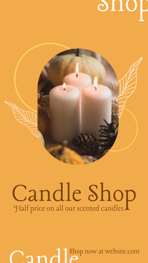 Candle Discount Facebook story