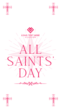 Solemn Saints' Day YouTube Short Design
