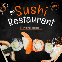 Sushi Resto Instagram Post Design