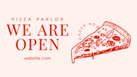 Pizza Parlor Open Facebook Event Cover Design