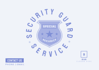 Top Badged Security Postcard Image Preview