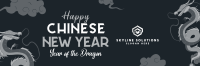 Chinese New Year Dragon Twitter Header Image Preview