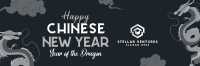 Chinese New Year Dragon Twitter Header Image Preview