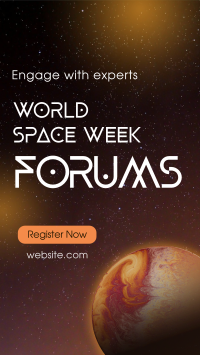 Space Week Forums Video Preview