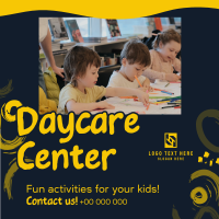 Fun Daycare Center Instagram Post Design
