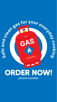 Order Your LPG Now Facebook story Image Preview