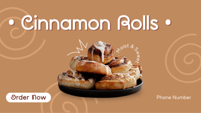 Quirky Cinnamon Rolls Facebook event cover Image Preview