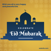Celebrate Eid Mubarak Instagram post Image Preview