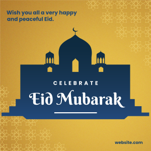 Celebrate Eid Mubarak Instagram Post Image Preview