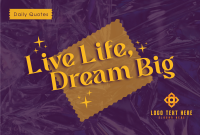 Dream Big Pinterest board cover Image Preview